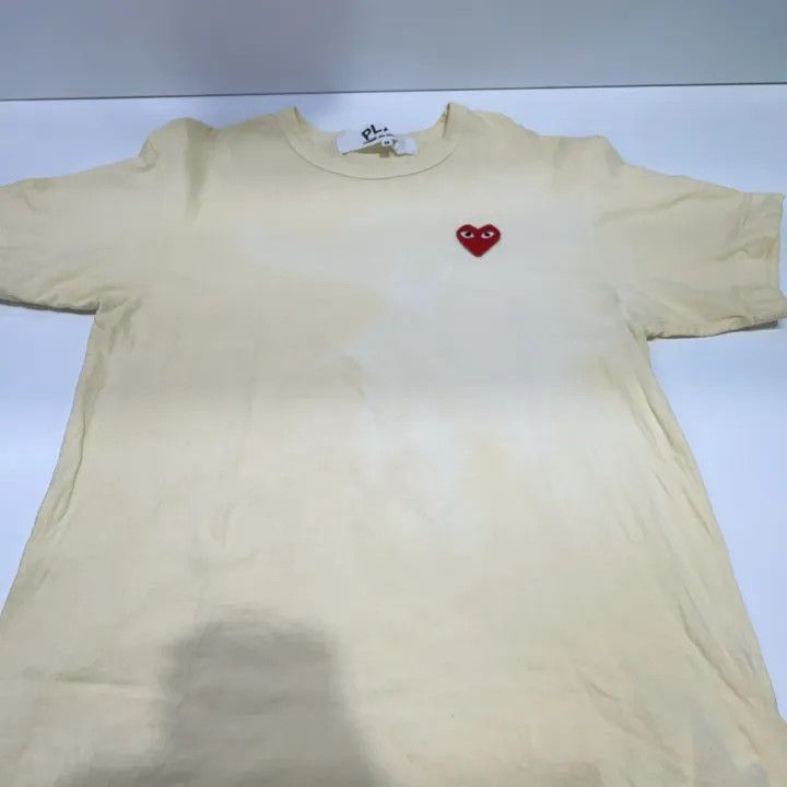 Comme des Garcons Comme des Garçons PLAY Yellow Short Sleeve T-Shirt 0079 Size US M / EU 48-50 / 2 - 7 Thumbnail