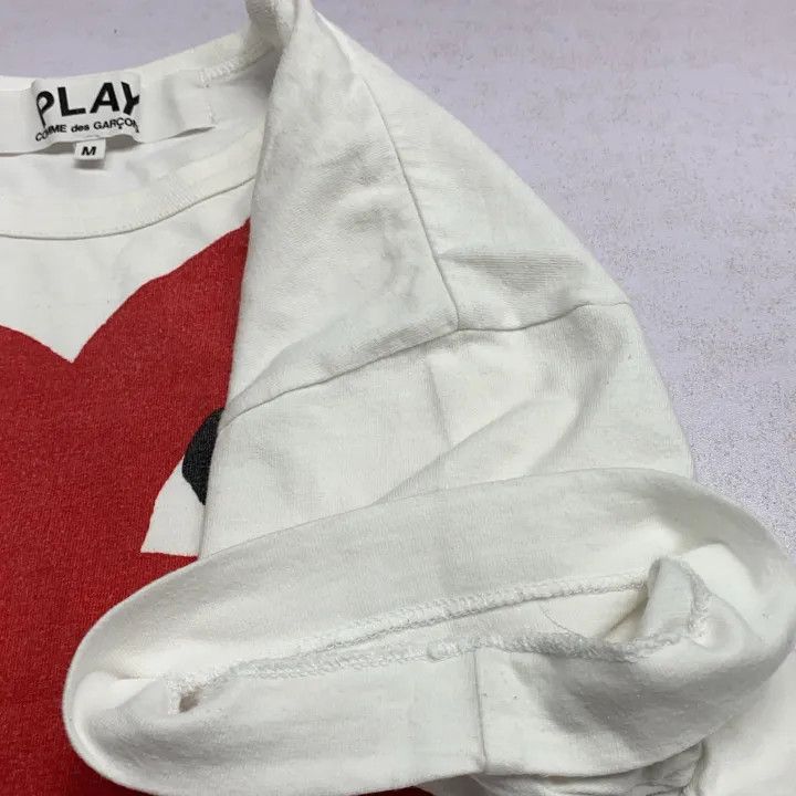 Comme des Garcons Comme des Garçons Play Red Heart Short Sleeve T-shirt 0079 Size US M / EU 48-50 / 2 - 8 Thumbnail