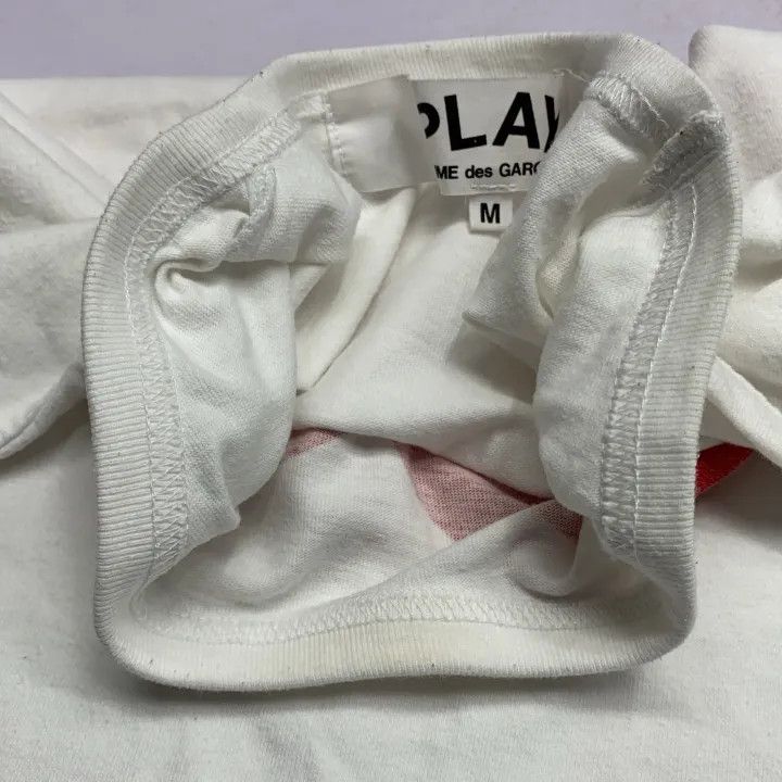 Comme des Garcons Comme des Garçons Play Red Heart Short Sleeve T-shirt 0079 Size US M / EU 48-50 / 2 - 5 Thumbnail