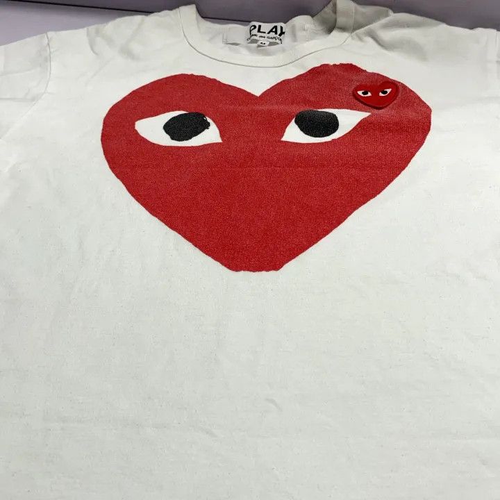 Comme des Garcons Comme des Garçons Play Red Heart Short Sleeve T-shirt 0079 Size US M / EU 48-50 / 2 - 9 Thumbnail