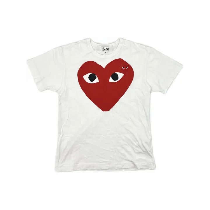 Comme des Garcons Comme des Garçons Play Red Heart Short Sleeve T-shirt 0079 Size US M / EU 48-50 / 2 - 2 Thumbnail