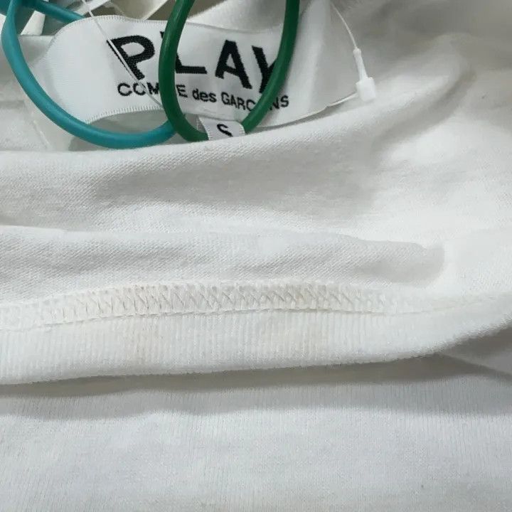 Comme des Garcons Comme des Garçons Play White Heart Print T-Shirt 0079 Size US S / EU 44-46 / 1 - 5 Thumbnail