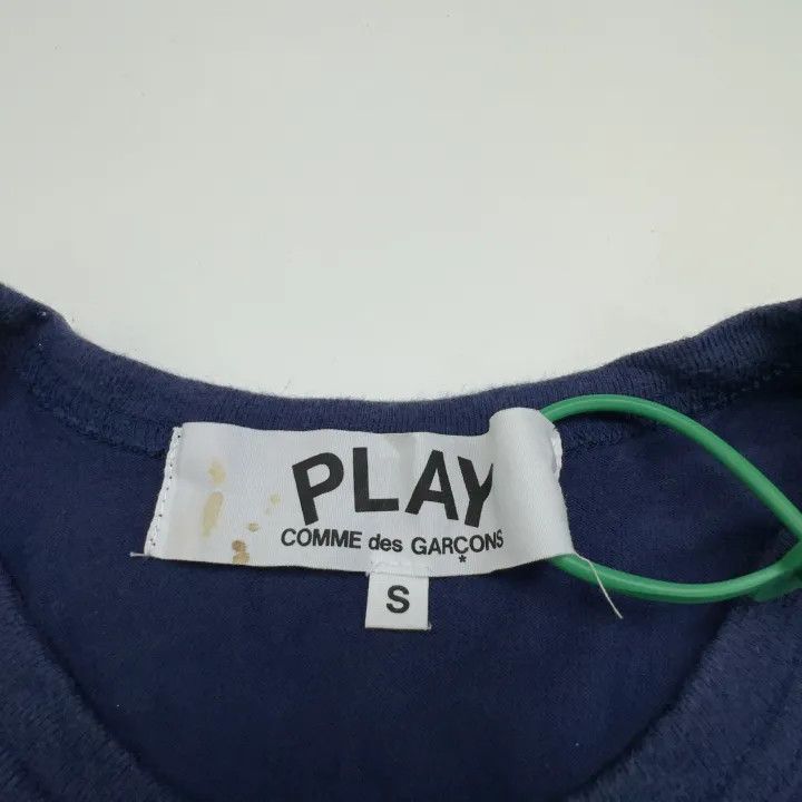 Comme des Garcons Comme des Garçons Play Navy Heart T-Shirt 0079 Size US S / EU 44-46 / 1 - 2 Thumbnail