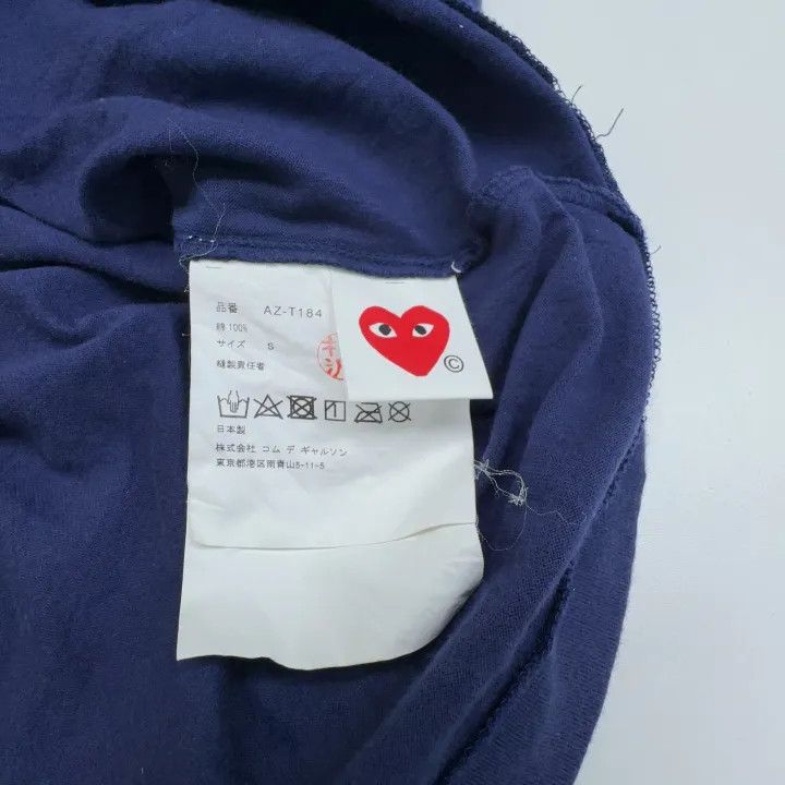 Comme des Garcons Comme des Garçons Play Navy Heart T-Shirt 0079 Size US S / EU 44-46 / 1 - 4 Thumbnail