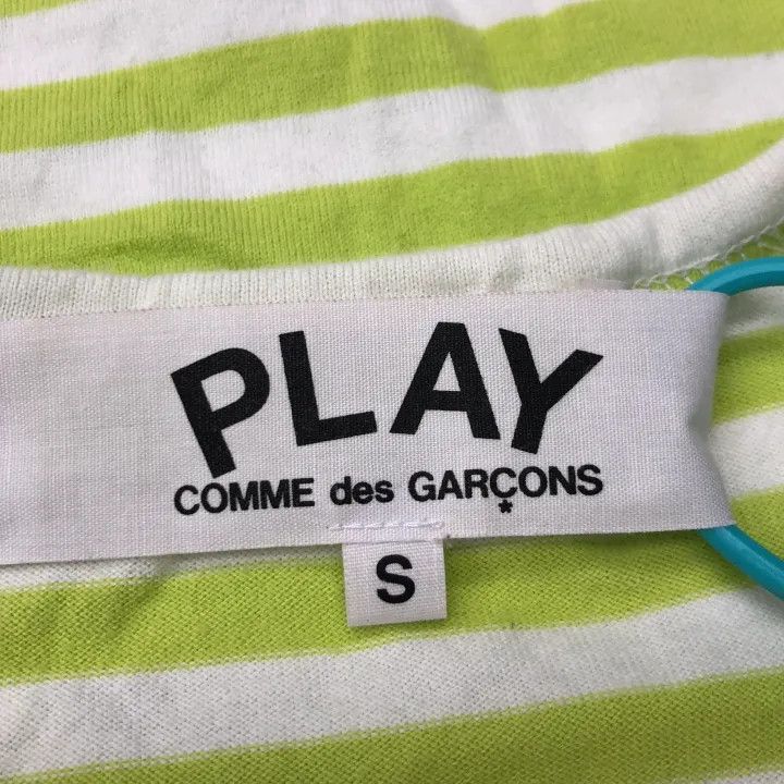 Comme des Garcons Comme Des Garcons Play Striped Long Sleeve T-Shirt 0079 Size US S / EU 44-46 / 1 - 2 Thumbnail