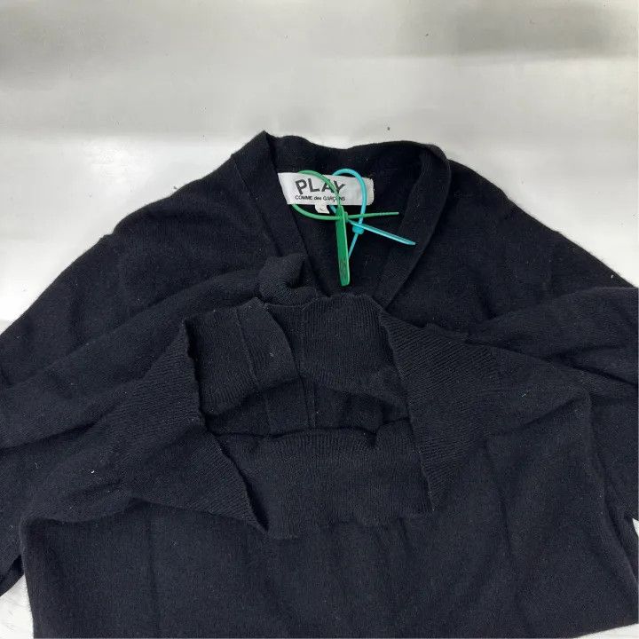 Comme des Garcons Comme des Garçons Play Black Knitted Cardigan 0079 Size US L / EU 52-54 / 3 - 5 Thumbnail