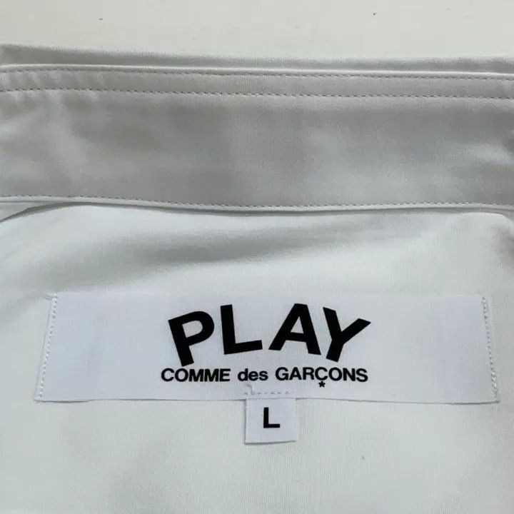 Comme des Garcons Comme des Garçons Play Red Emblem Button Up Shirt 0079 Size US L / EU 52-54 / 3 - 4 Thumbnail