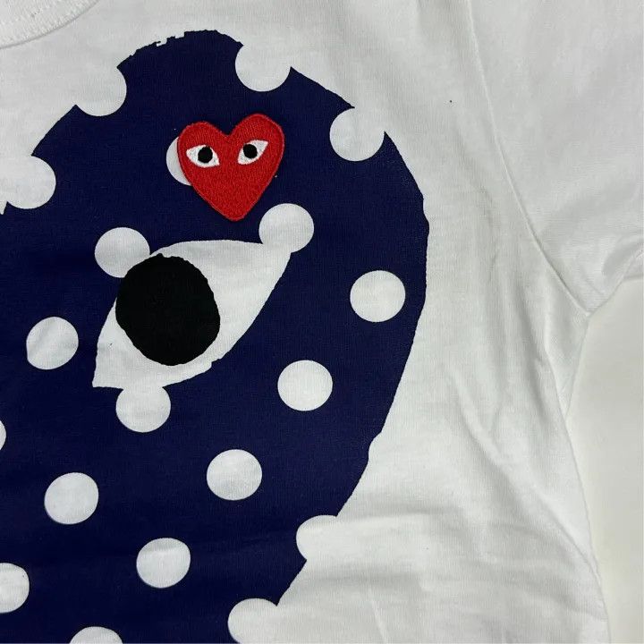 Comme des Garcons Comme des Garçons Play Polka Dot Heart T-Shirt 0079 Size US XXS / EU 40 - 4 Thumbnail