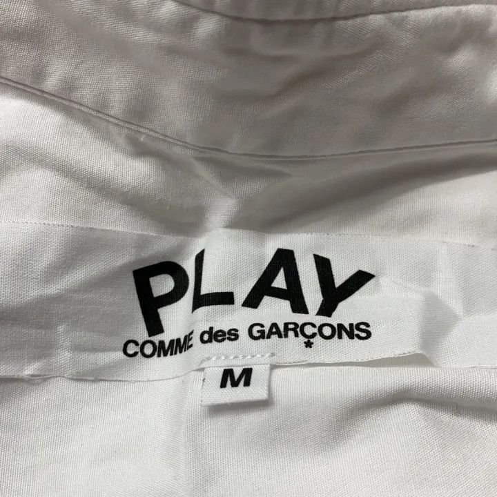 Comme des Garcons Comme des Garçons Play Red Heart Button Down Shirt 0079 Size US M / EU 48-50 / 2 - 3 Thumbnail