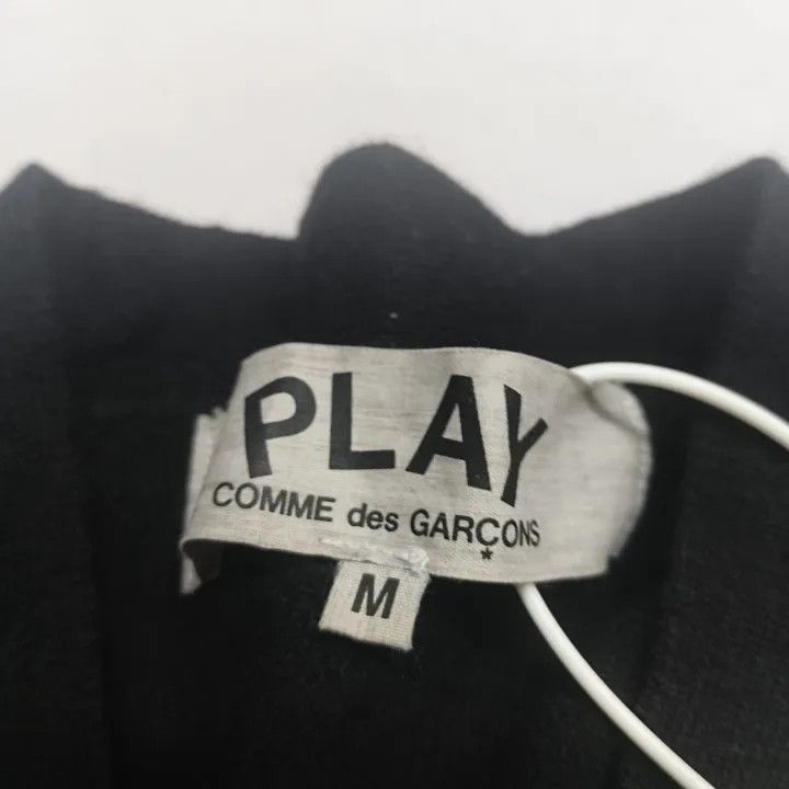 Comme des Garcons Comme des Garçons Play Black Wool Cardigan 0079 Size US M / EU 48-50 / 2 - 4 Thumbnail