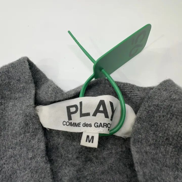 Comme des Garcons Comme des Garçons Play Gray Wool Cardigan 0079 Size US M / EU 48-50 / 2 - 4 Thumbnail