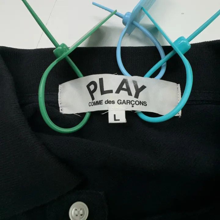 Comme des Garcons Comme des Garçons Play Short Sleeve Polo Shirt 0079 Size US L / EU 52-54 / 3 - 3 Thumbnail