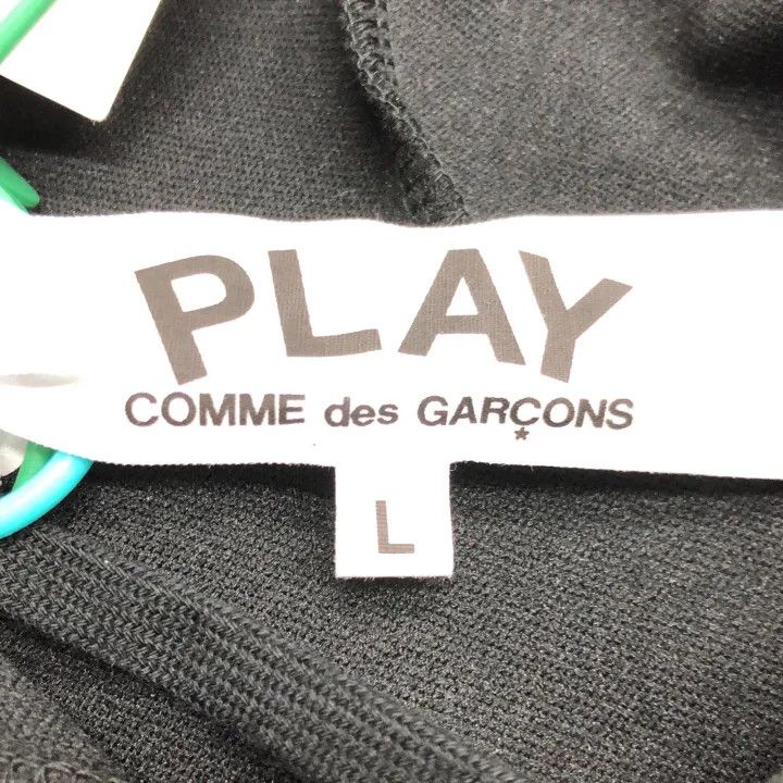 Comme des Garcons CDG Play Black Hooded Sweatshirt for Men 0079 Size US L / EU 52-54 / 3 - 5 Thumbnail