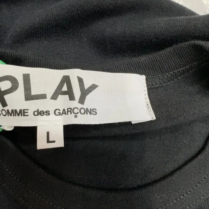 Comme des Garcons Comme des Garcons Play Black Short Sleeve T-Shirt 0079 Size US L / EU 52-54 / 3 - 2 Thumbnail