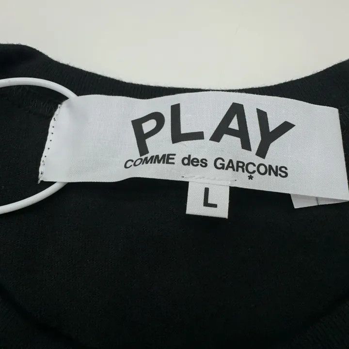 Comme des Garcons Comme des Garçons Play Black Short Sleeve T-Shirt 0079 Size US L / EU 52-54 / 3 - 4 Thumbnail