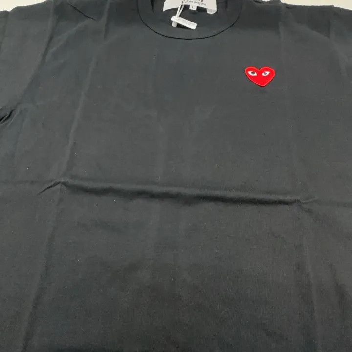 Comme des Garcons Comme des Garçons Play Black Short Sleeve T-Shirt 0079 Size US L / EU 52-54 / 3 - 9 Thumbnail