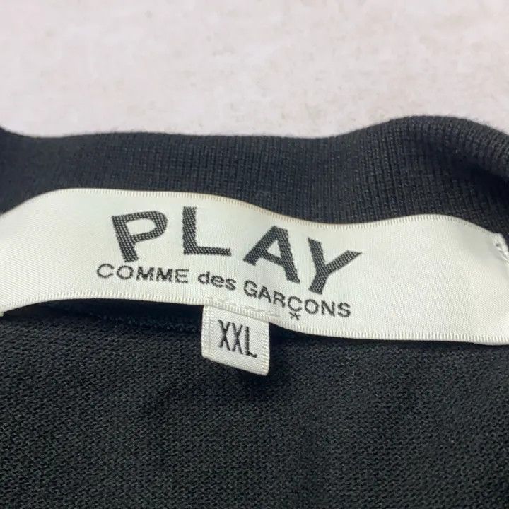 Comme des Garcons Comme des Garcons Play Black Short Sleeve Polo 0079 Size US XXL / EU 58 / 5 - 5 Thumbnail