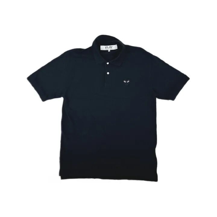 Comme des Garcons Comme des Garcons Play Black Short Sleeve Polo 0079 Size US XXL / EU 58 / 5 - 2 Thumbnail