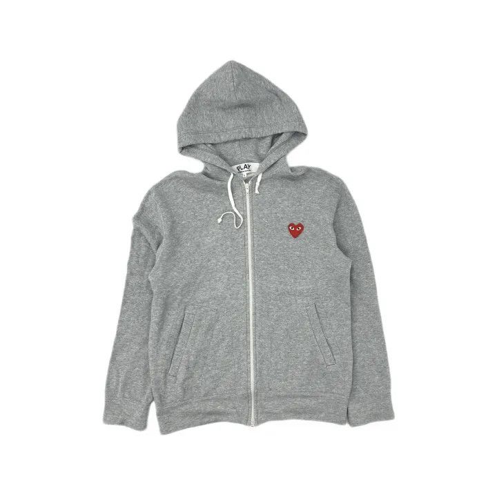 Comme des Garcons Comme des Garçons Gray Hooded Sweatshirt with Heart 0079 Size US L / EU 52-54 / 3 - 2 Thumbnail