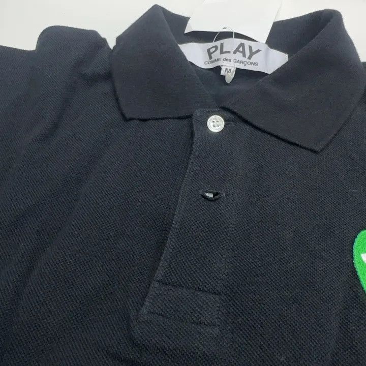 Comme des Garcons Comme des Garçons Play Black Heart Polo Shirt 0079 Size US M / EU 48-50 / 2 - 7 Thumbnail
