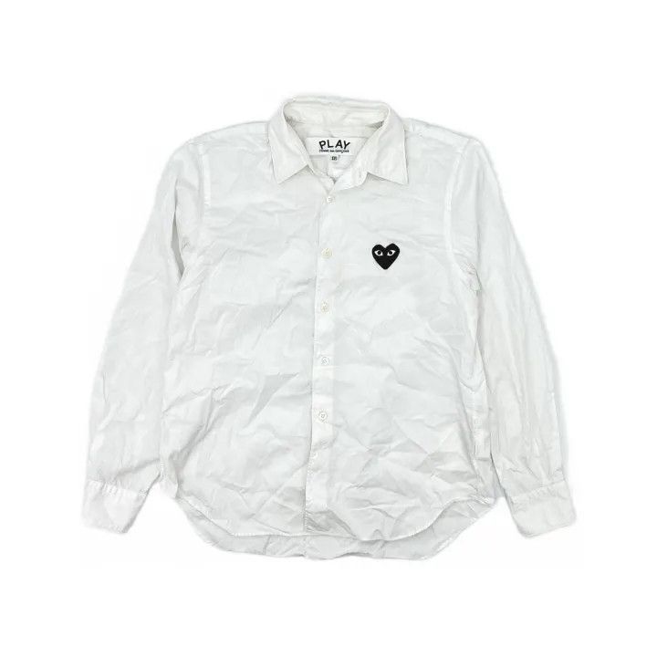 Comme des Garcons Comme des Garcons Play White Long Sleeve Shirt 0079 Size US XXS / EU 40 - 2 Thumbnail