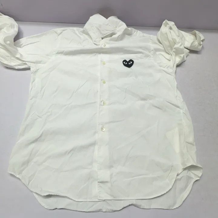 Comme des Garcons Comme des Garcons Play White Long Sleeve Shirt 0079 Size US XXS / EU 40 - 9 Thumbnail