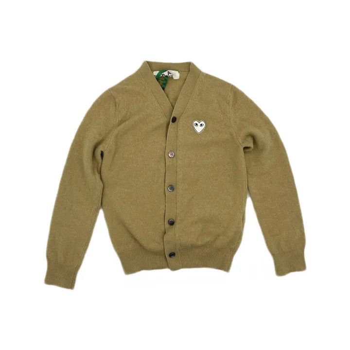Comme des Garcons Comme des Garcons Play Geometric Pattern Wool Cardigan 0079 Size US M / EU 48-50 / 2 - 2 Thumbnail