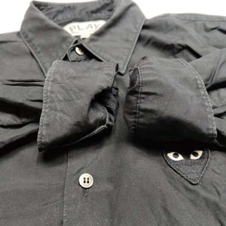 Comme des Garcons Comme des Garcons Play Black Long Sleeve Shirt 0079 Size US M / EU 48-50 / 2 - 7 Thumbnail