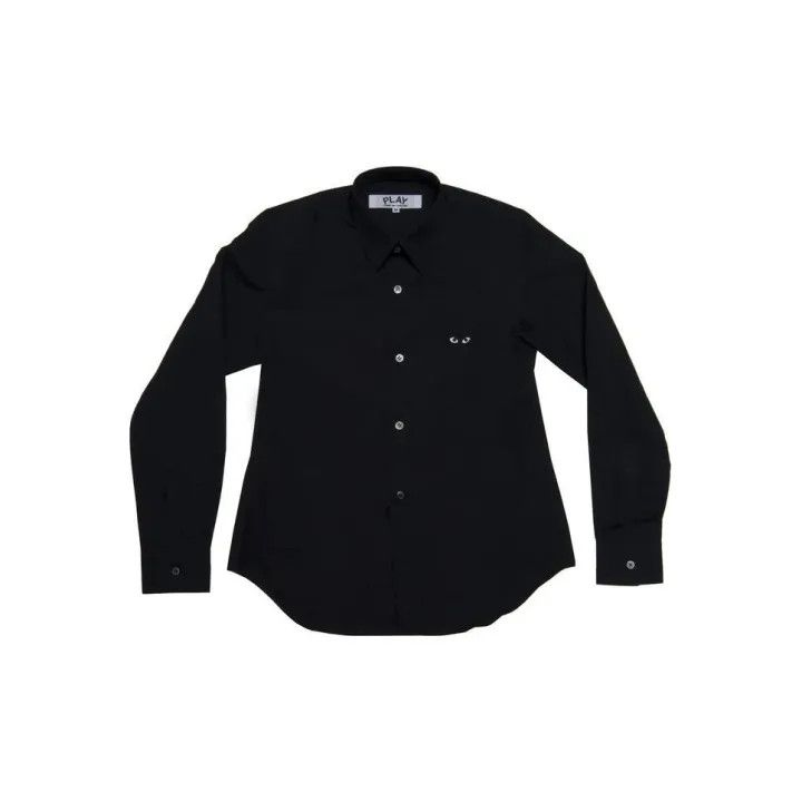 Comme des Garcons Comme des Garcons Play Black Long Sleeve Shirt 0079 Size US M / EU 48-50 / 2 - 2 Thumbnail