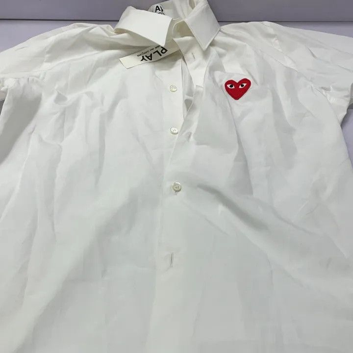Comme des Garcons Comme des Garçons Play Red Emblem Button Down Shirt 0079 Size US L / EU 52-54 / 3 - 12 Thumbnail