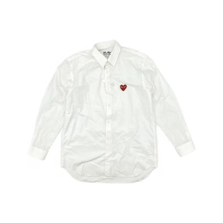 Comme des Garcons Comme des Garçons Play Red Emblem Button Down Shirt 0079 Size US L / EU 52-54 / 3 - 2 Thumbnail