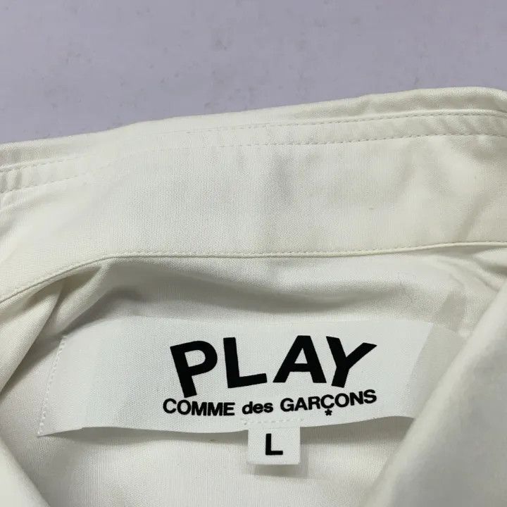 Comme des Garcons Comme des Garçons Play Red Emblem Button Down Shirt 0079 Size US L / EU 52-54 / 3 - 4 Thumbnail