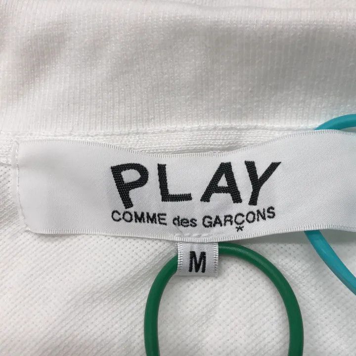 Comme des Garcons Comme des Garçons Play Red Heart Polo Shirt 0079 Size US M / EU 48-50 / 2 - 2 Thumbnail
