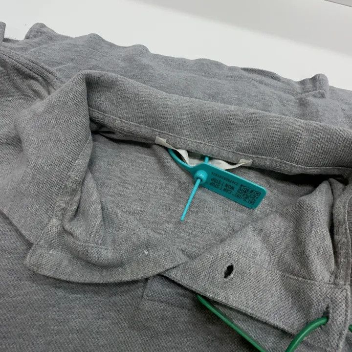 Comme des Garcons Comme des Garçons Play Gray Heart Logo Polo Shirt 0079 Size US L / EU 52-54 / 3 - 4 Thumbnail