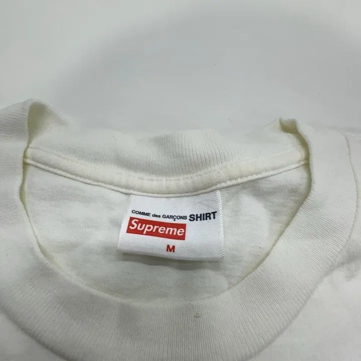 Supreme Supreme FW18 Comme des Garcons Split Logo Tee 0079 Size US M / EU 48-50 / 2 - 4 Thumbnail