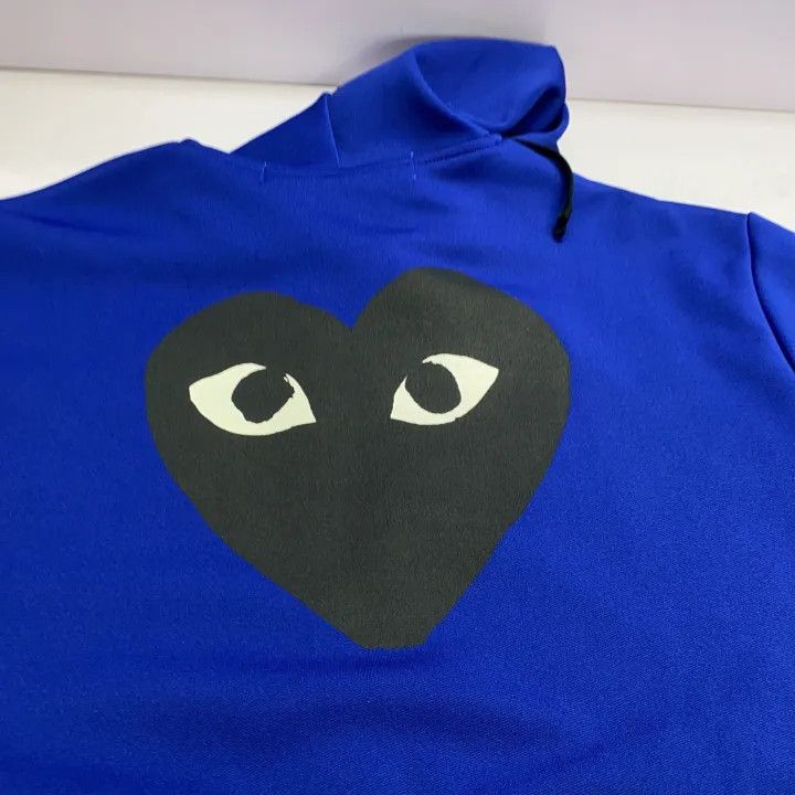 Comme des Garcons Comme des Garcons Play Blue Heart Logo Hoodie 0079 Size US L / EU 52-54 / 3 - 19 Thumbnail