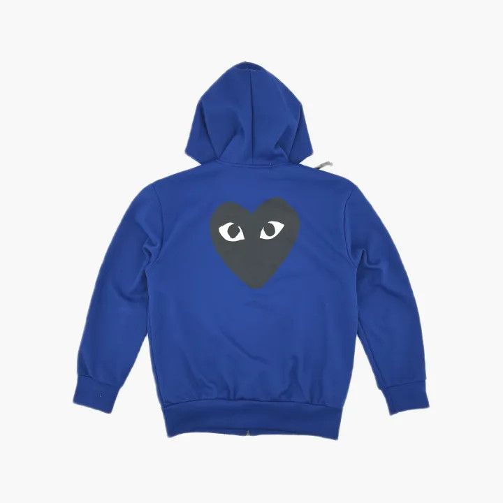 Comme des Garcons Comme des Garcons Play Blue Heart Logo Hoodie 0079 Size US L / EU 52-54 / 3 - 3 Thumbnail