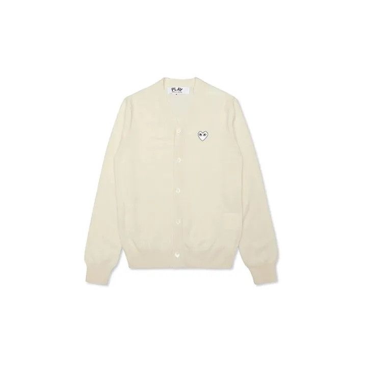 Comme des Garcons Comme des Garçons Play Heart V-Neck Cardigan 0079 Size US M / EU 48-50 / 2 - 2 Thumbnail
