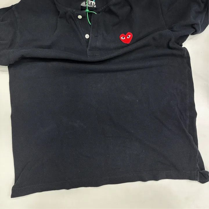 Comme des Garcons Comme des Garçons Play Red Heart Polo Shirt 0079 Size US XL / EU 56 / 4 - 8 Thumbnail
