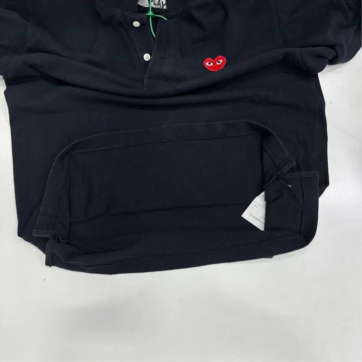 Comme des Garcons Comme des Garçons Play Red Heart Polo Shirt 0079 Size US XL / EU 56 / 4 - 7 Thumbnail