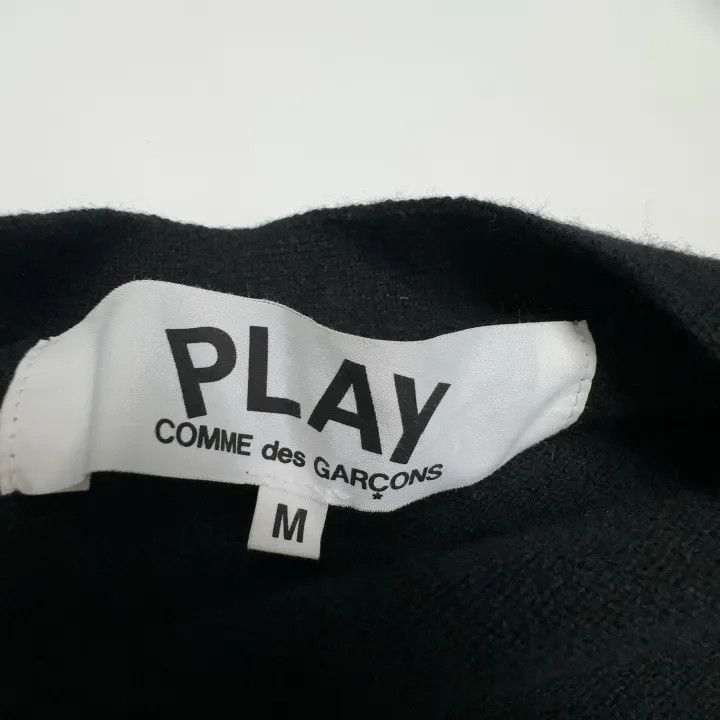 Comme des Garcons Comme des Garçons Play Black Knitted Cardigan 0079 Size US M / EU 48-50 / 2 - 4 Thumbnail