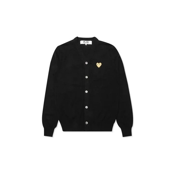 Comme des Garcons Comme des Garçons Play Black Knitted Cardigan 0079 Size US M / EU 48-50 / 2 - 2 Thumbnail