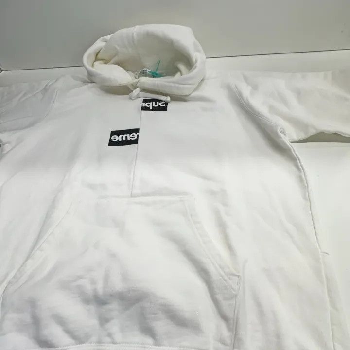 Supreme Supreme FW18 Comme des Garcons Split Logo Hoodie 0079 Size US L / EU 52-54 / 3 - 10 Thumbnail