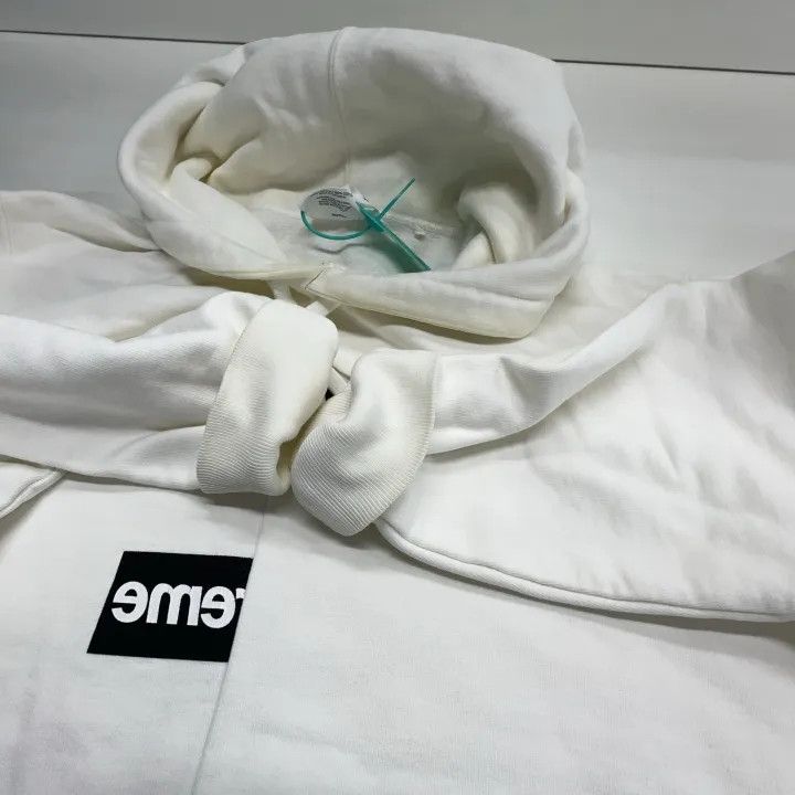 Supreme Supreme FW18 Comme des Garcons Split Logo Hoodie 0079 Size US L / EU 52-54 / 3 - 8 Thumbnail