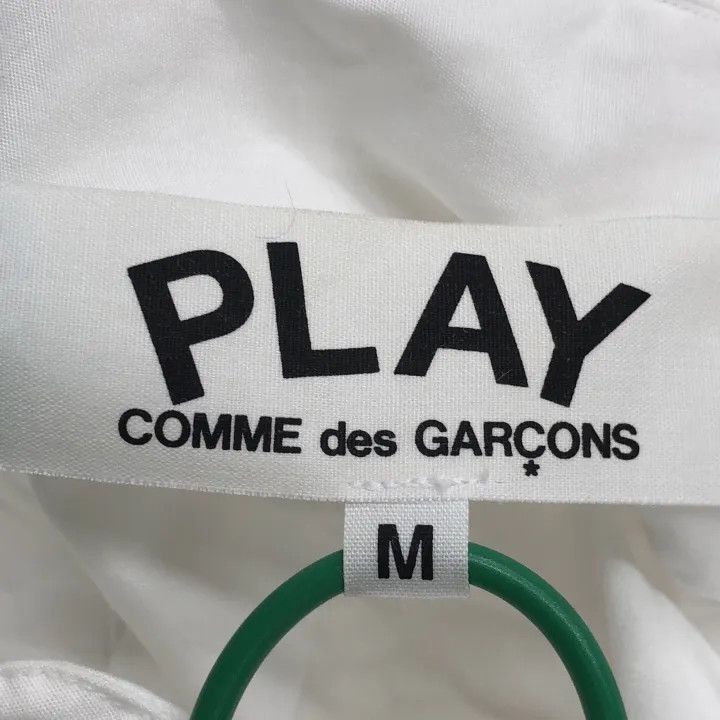 Comme des Garcons Comme des Garçons Play White Heart Embroidered Shirt 0079 Size US M / EU 48-50 / 2 - 2 Thumbnail