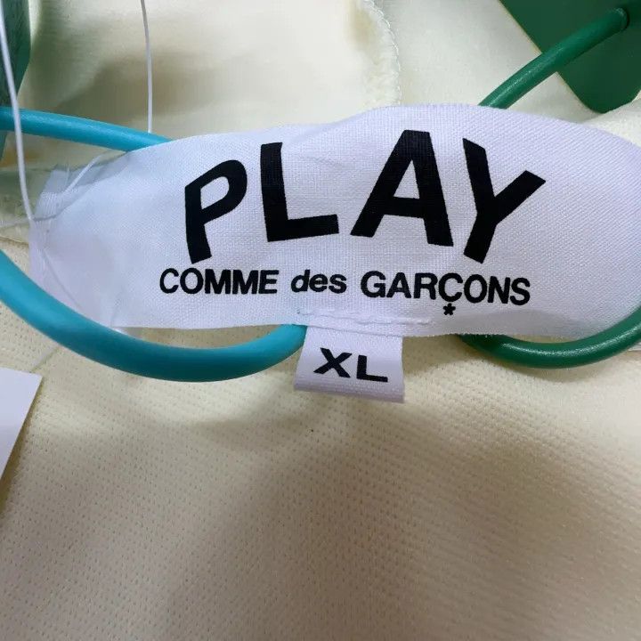 Comme des Garcons Comme des Garcons Play Cream Hoodie with Heart Logo 0079 Size US XL / EU 56 / 4 - 3 Thumbnail