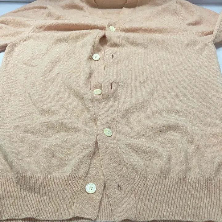 Comme des Garcons Comme des Garçons Play Pink V-Neck Long Sleeve Sweater 0079 Size US L / EU 52-54 / 3 - 12 Thumbnail