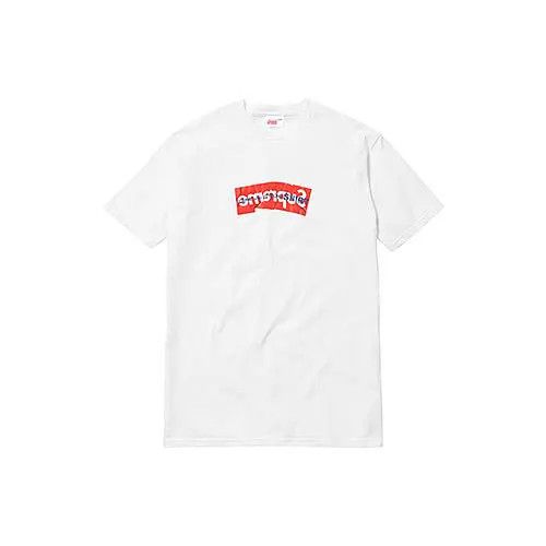 Comme des Garcons Supreme x CDG White Box Logo Tee 0079 Size US M / EU 48-50 / 2 - 2 Thumbnail