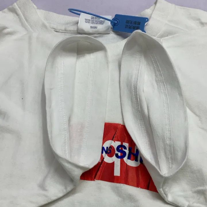 Comme des Garcons Supreme x CDG White Box Logo Tee 0079 Size US M / EU 48-50 / 2 - 7 Thumbnail
