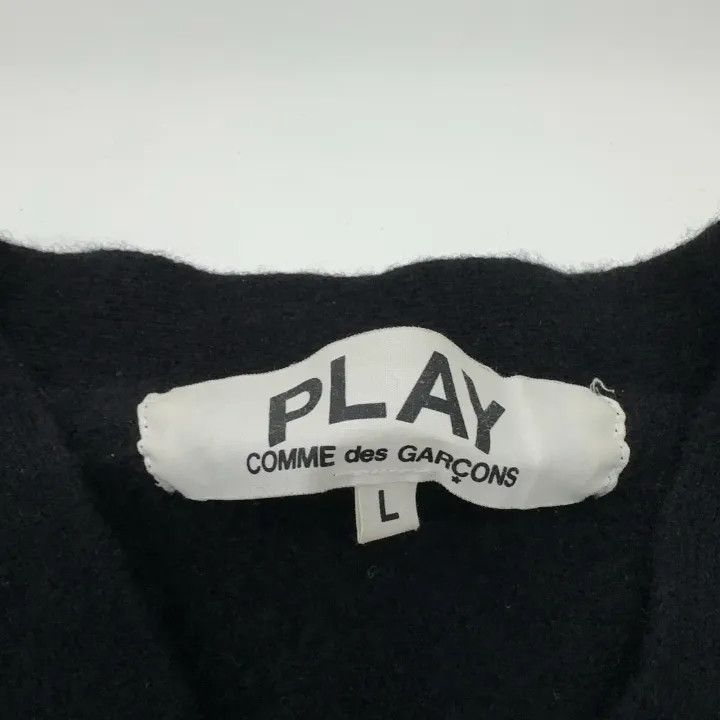 Comme des Garcons Comme des Garcons Play Black Wool Cardigan 0079 Size US L / EU 52-54 / 3 - 5 Thumbnail